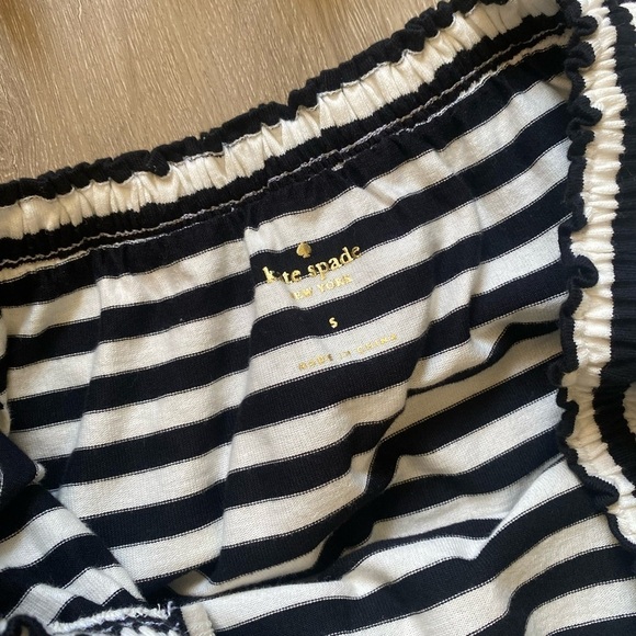 Kate Spade Broome Street Ruffle Off The Shoulder Striped Shift Dress EUC S - Picture 7 of 7